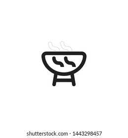 barbecue outline icon sign signifier vector