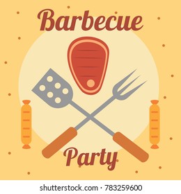 Barbecue Party Illustration Vector