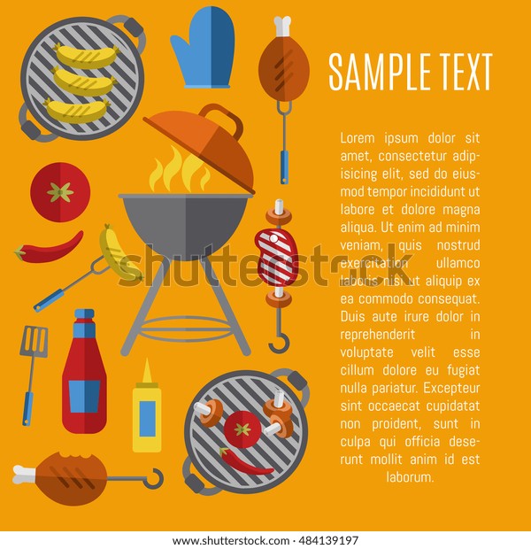 Barbecue Party Invitation q Grill Menu Image Vectorielle De Stock Libre De Droits