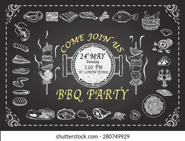 Barbecue party invitation 