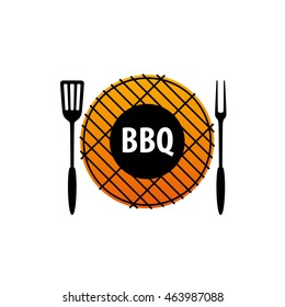 Barbecue party logo