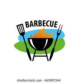 Barbecue party logo