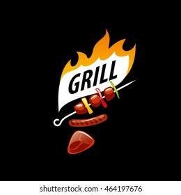 Barbecue party logo