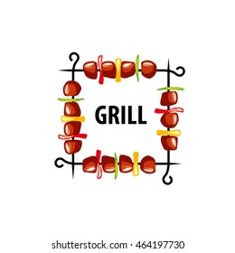 Barbecue party logo
