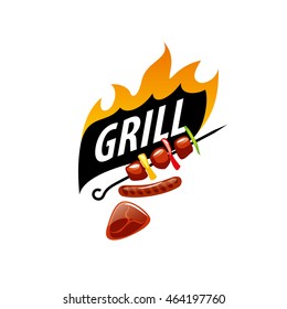 Barbecue party logo