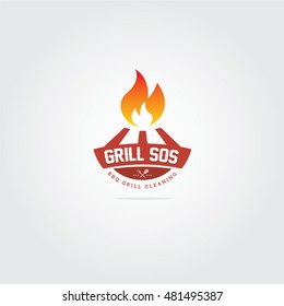 Barbecue party logo