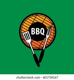 Barbecue party logo