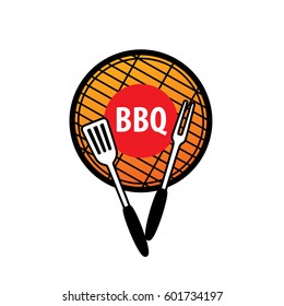 Barbecue party logo