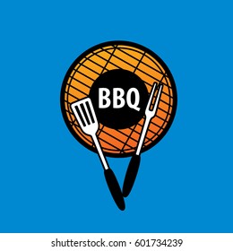 Barbecue party logo