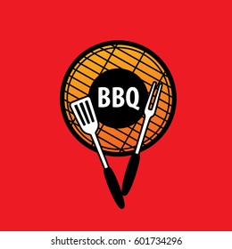 Barbecue party logo