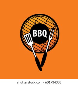 Barbecue party logo