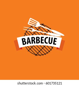 Barbecue party logo