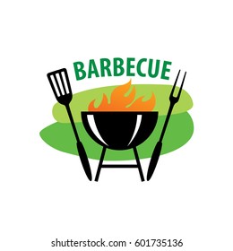 Barbecue Party Logo Stock Vector (Royalty Free) 601734302