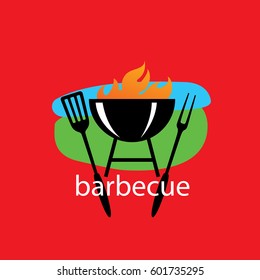 Barbecue party logo
