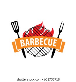 Barbecue party logo