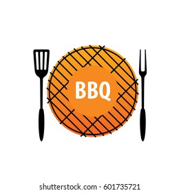 Barbecue party logo