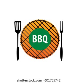 Barbecue party logo