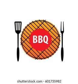 Barbecue party logo