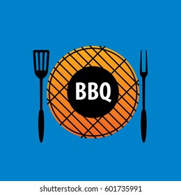 Barbecue party logo