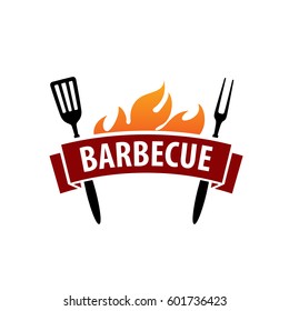 Barbecue party logo