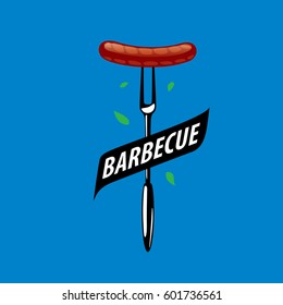 Barbecue party logo