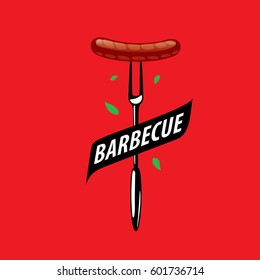 Barbecue party logo