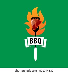 Barbecue party logo