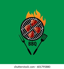 Barbecue party logo