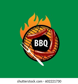 Barbecue party logo