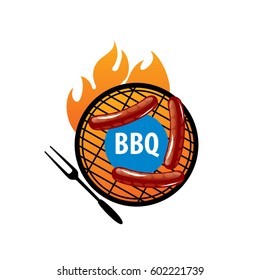Barbecue party logo