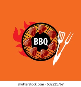 Barbecue party logo