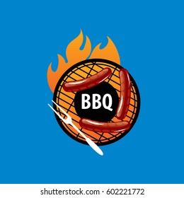 Barbecue party logo