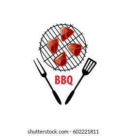 Barbecue party logo
