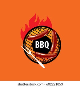 Barbecue party logo