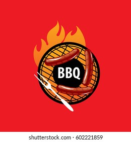 Barbecue party logo