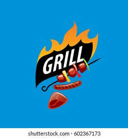 Barbecue party logo