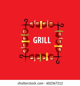 Barbecue party logo