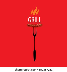 Barbecue party logo