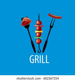 Barbecue party logo