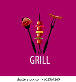 Barbecue party logo