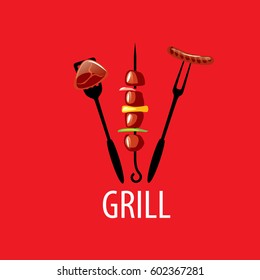 Barbecue party logo