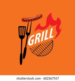 Barbecue party logo