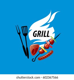 Barbecue party logo