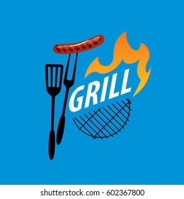 Barbecue party logo