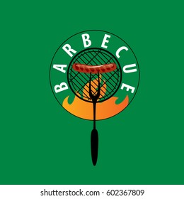 Barbecue party logo