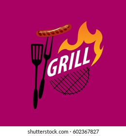 Barbecue party logo