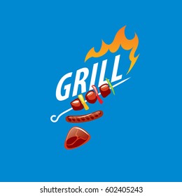 Barbecue party logo