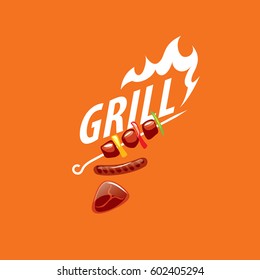 Barbecue party logo