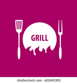 Barbecue party logo