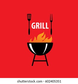 Barbecue party logo